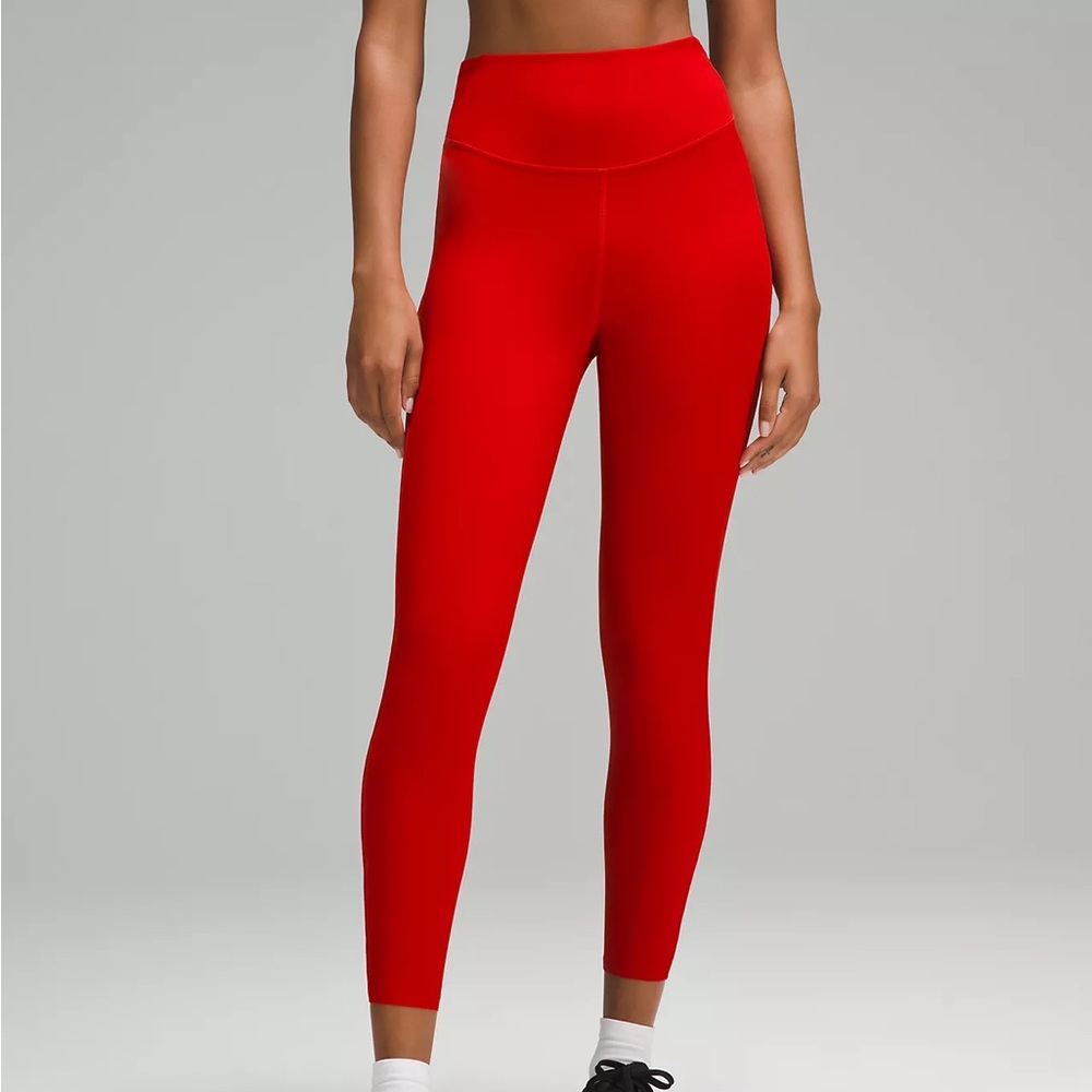 Vibrant Red High-Waisted Leggings ALIGN